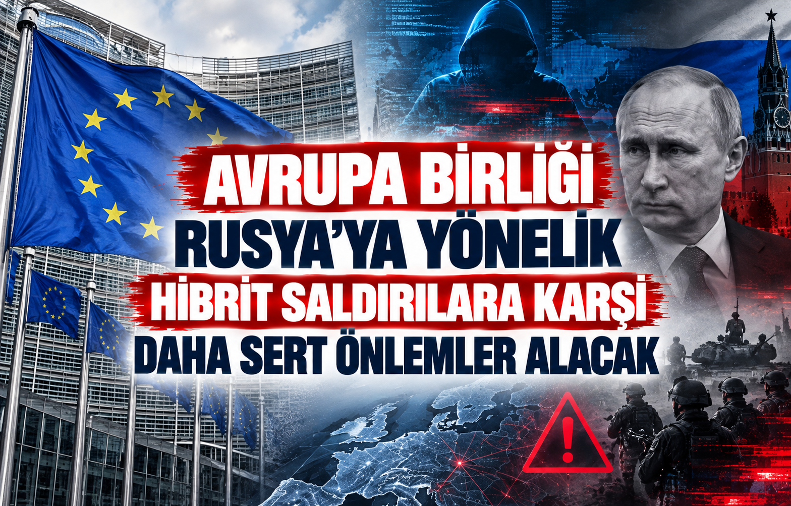 Avrupa Birliği Rusya’ya Yönelik Hibrit Saldırılara Karşı Daha Sert Önlemler Alacak