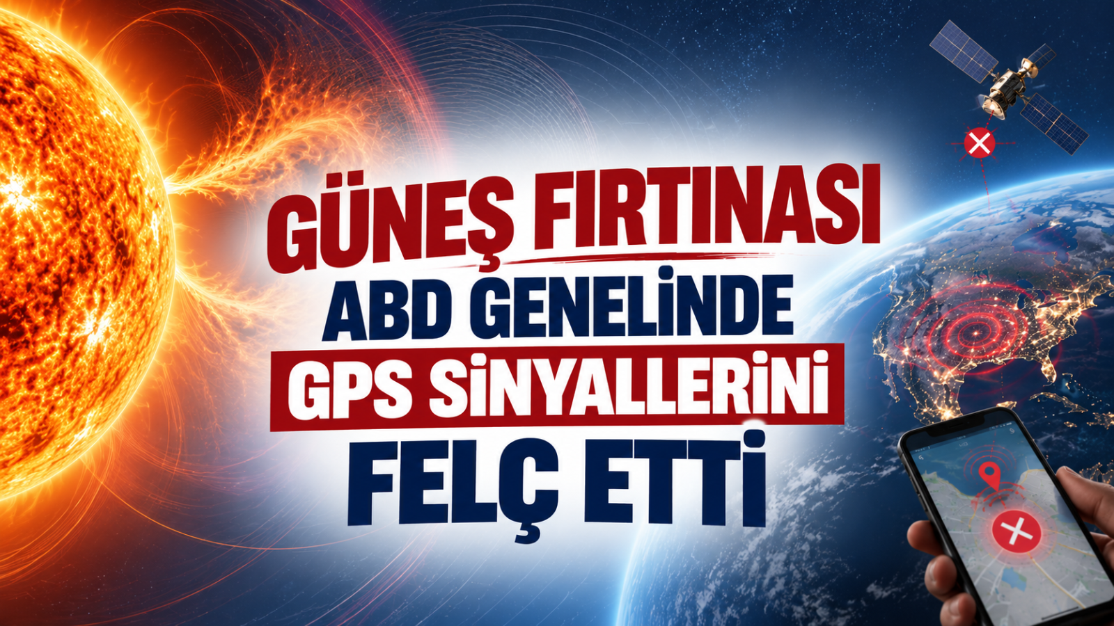 Güneş Fırtınası ABD Genelinde GPS Sinyallerini Felç Etti