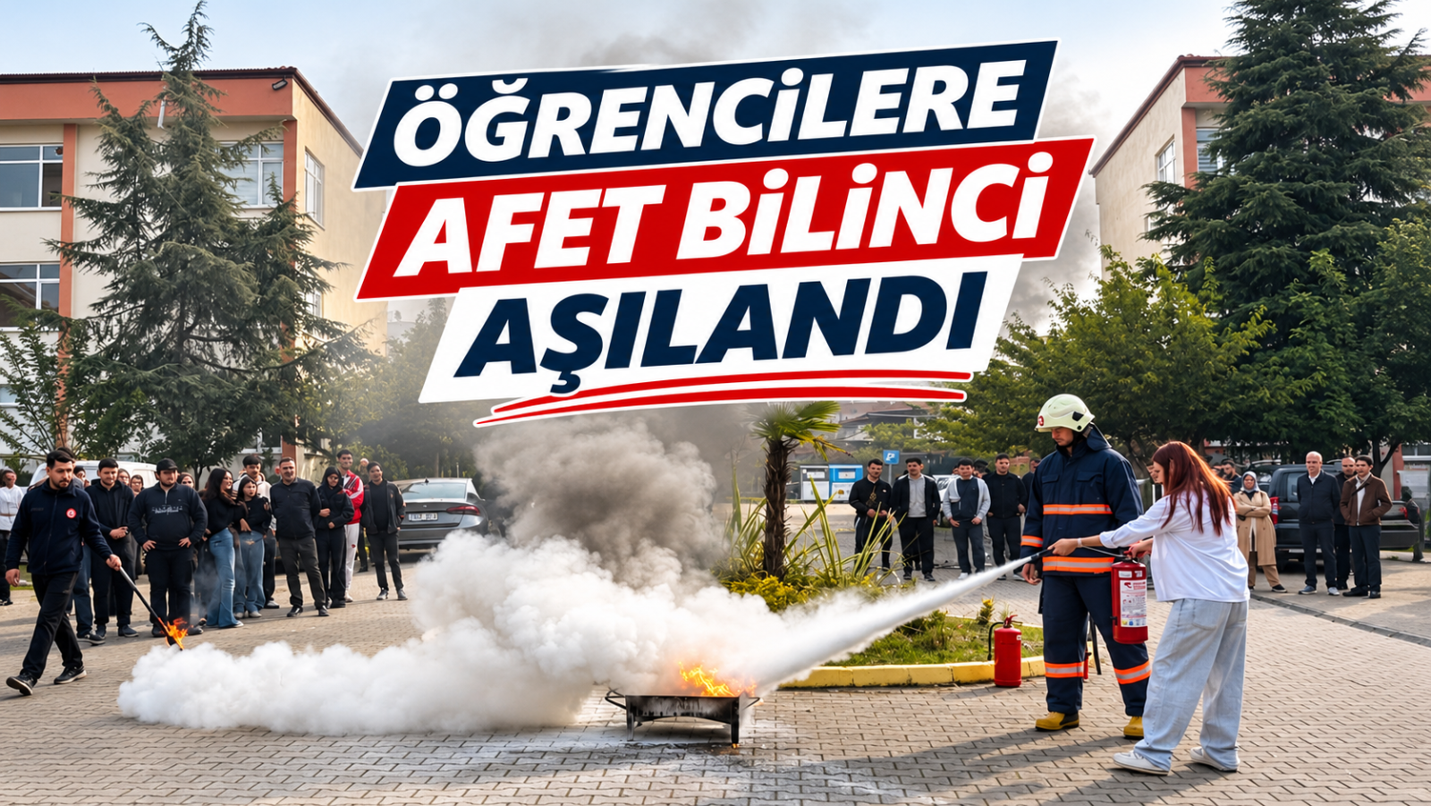 ÖĞRENCİLERE AFET BİLİNCİ AŞILANDI