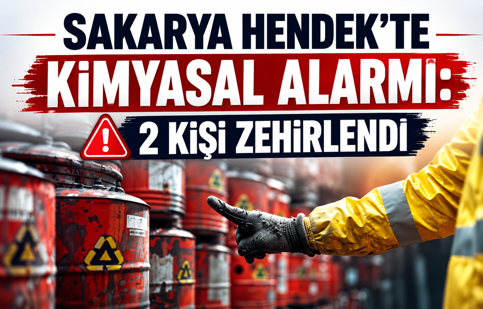 Sakarya Hendek'te Kimyasal Alarmı: Kamyondaki Varillerden Sızan Asit 2 Kişiyi Zehirledi - Galeri