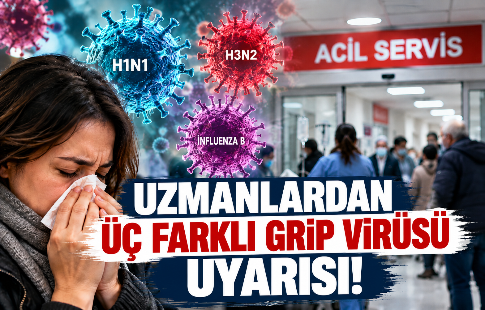 UZMANLARDAN ÜÇ FARKLI GRİP VİRÜSÜ UYARISI!