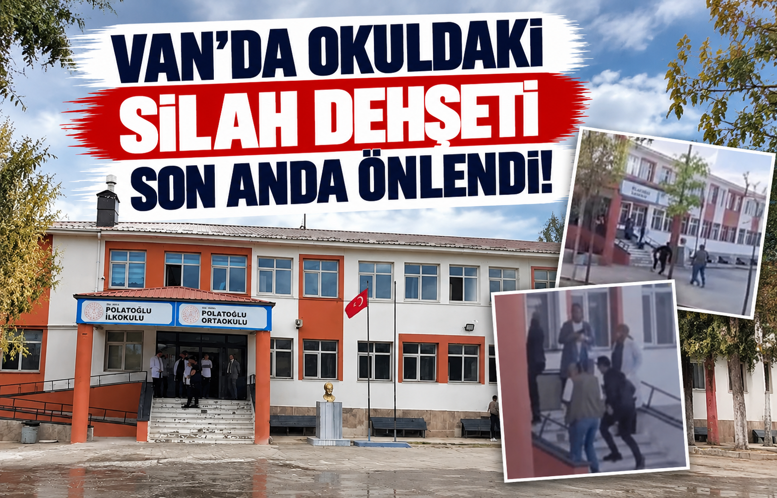 Van'da Okuldaki Silah Dehşeti Son Anda Önlendi!