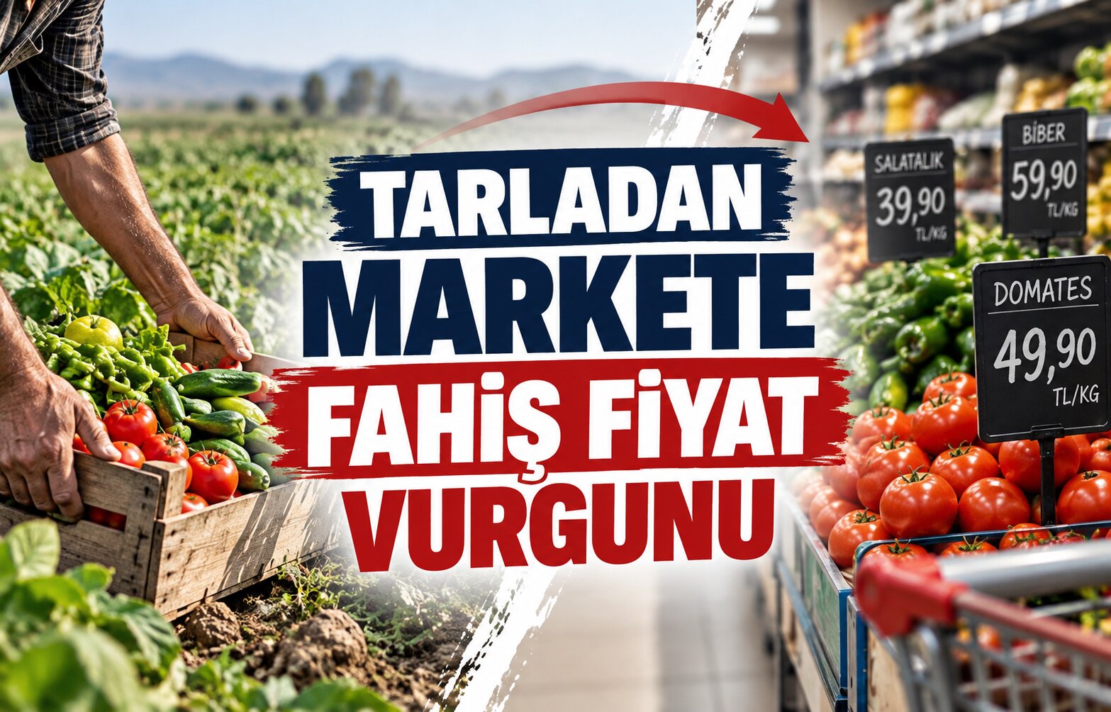 Tarladan Markete Fahiş Fiyat Vurgunu!
