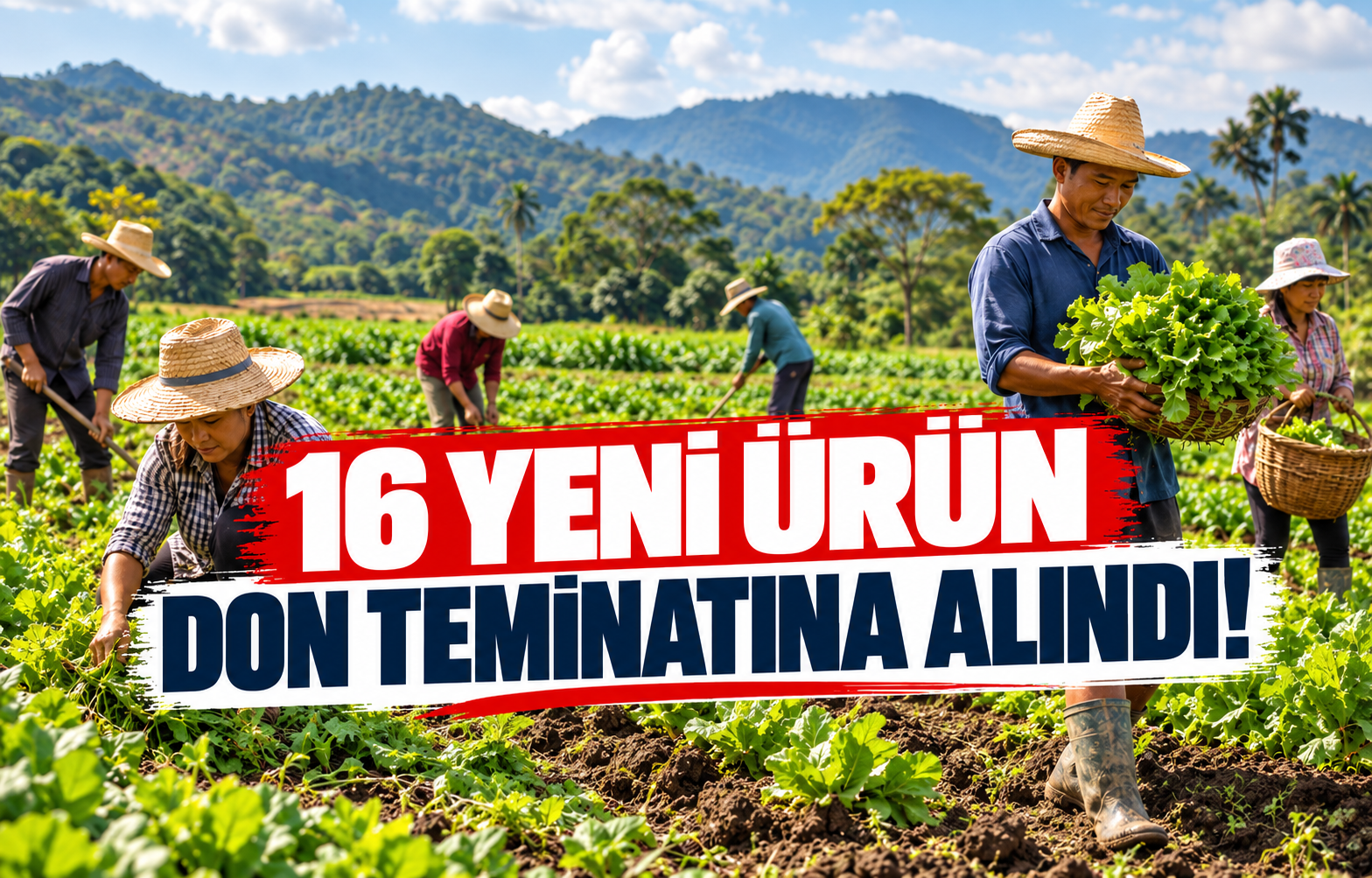16 YENİ ÜRÜN DON TEMİNATINA ALINDI!