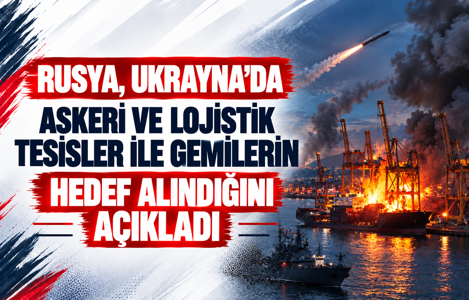 Rusya, Ukrayna’da Askeri ve Lojistik Tesisler İle Gemilerin Hedef Alındığını Açıkladı