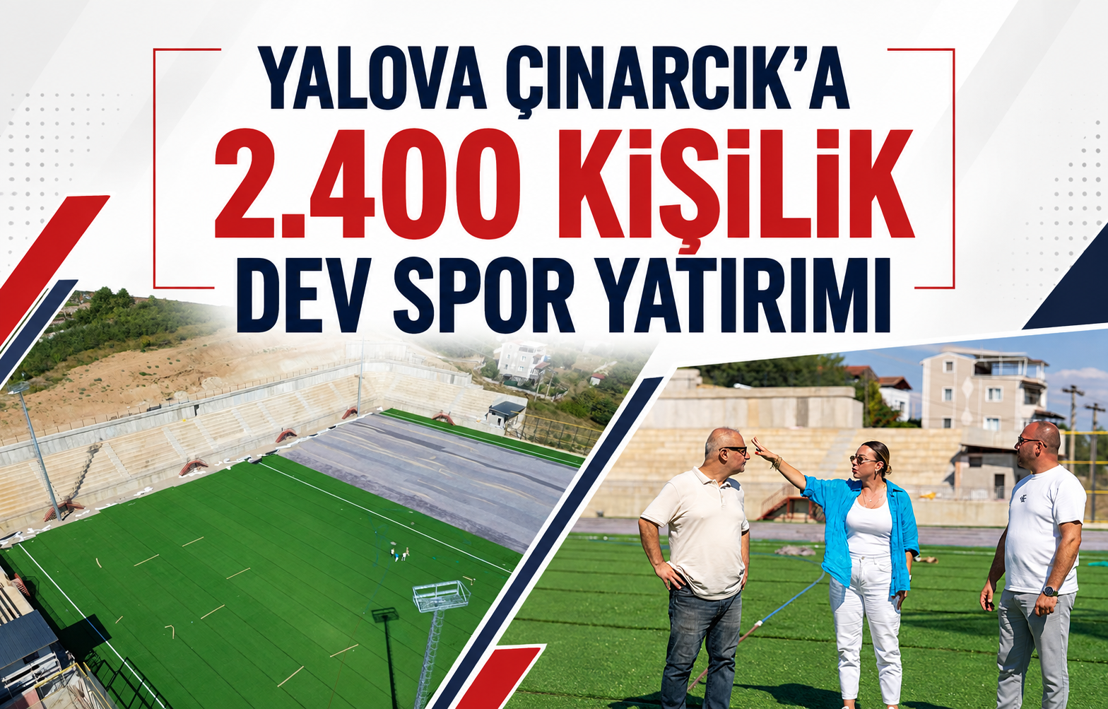 Yalova Çınarcık'a 2.400 Kişilik Dev Spor Yatırımı