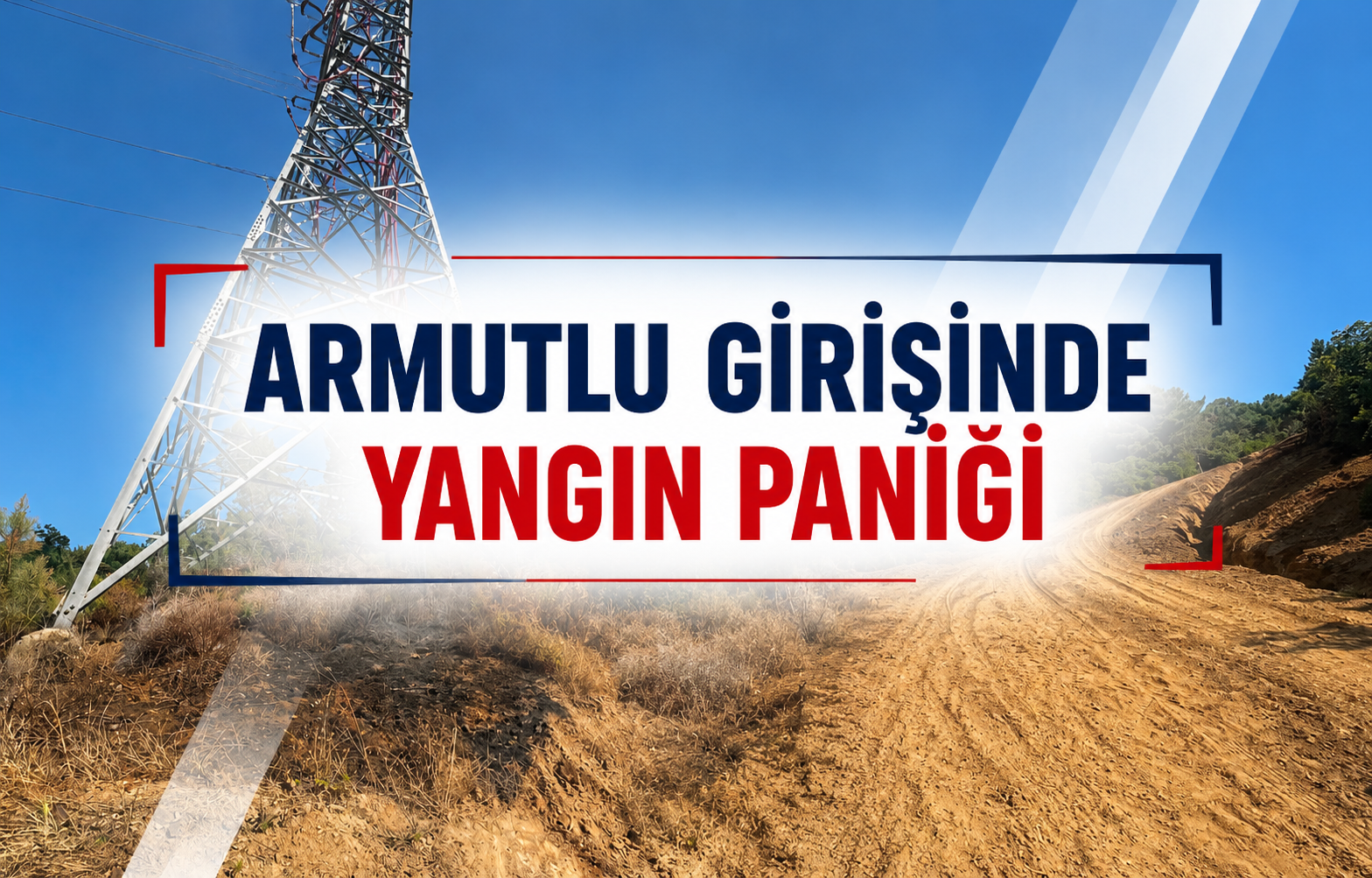 Armutlu Girişinde Yangın Paniği