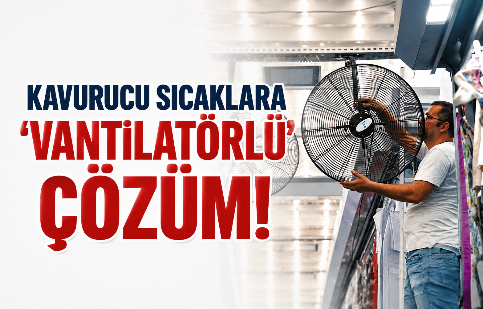 Yalova Kapalı Pazar Yeri'nde Kavurucu Sıcaklara 'Vantilatörlü' Çözüm!