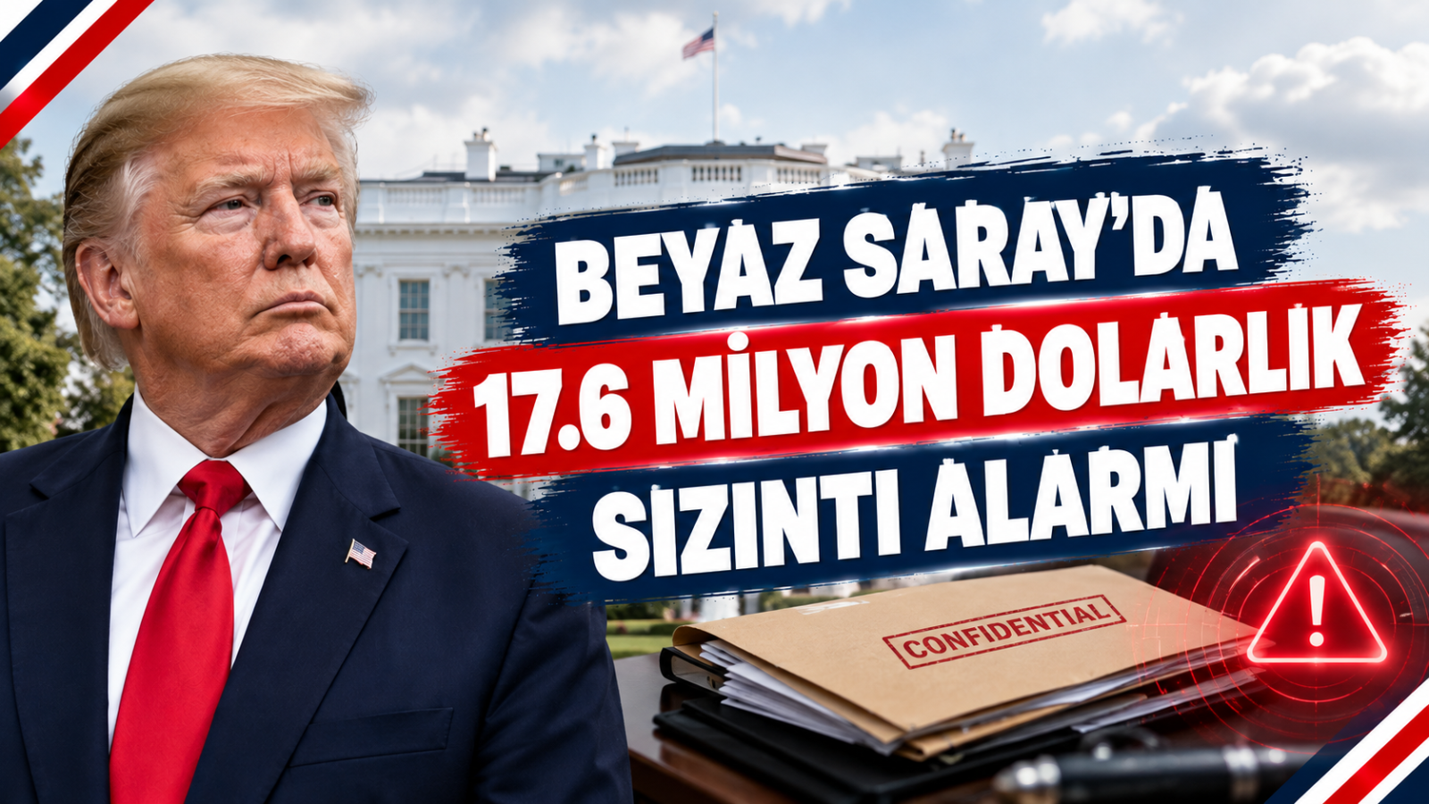 BEYAZ SARAY'DA 17.6 MİLYON DOLARLIK SIZINTI ALARMI