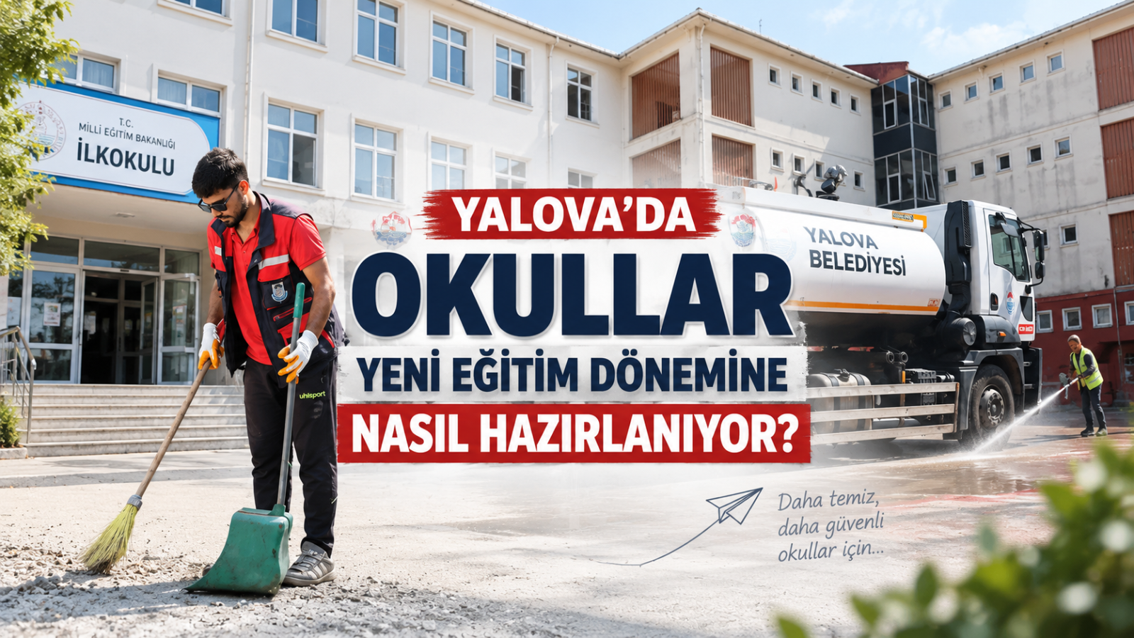 Yalova’da Okullar Yeni Eğitim Dönemine Nasıl Hazırlanıyor? İşte Öğrencileri Bekleyen Tertemiz Sürpriz!