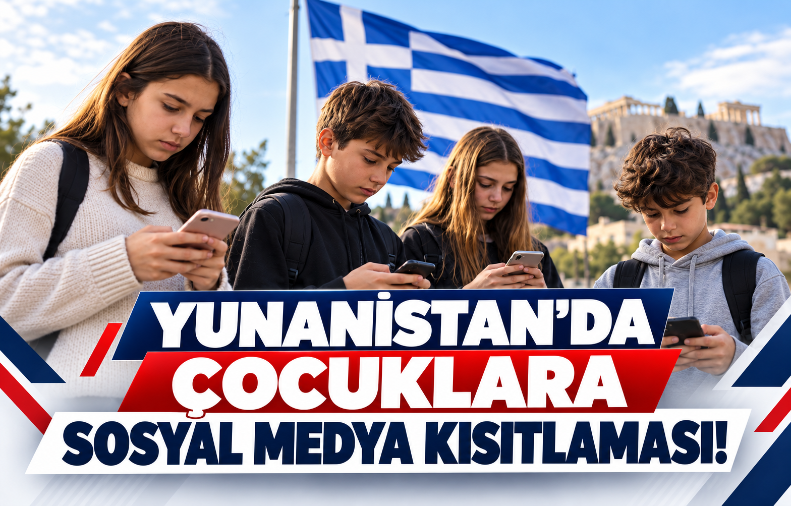 YUNANİSTAN'DA ÇOCUKLARA SOSYAL MEDYA KISITLAMASI!