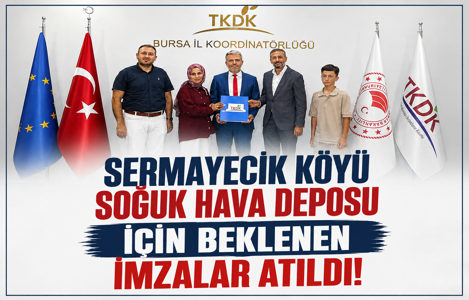 Sermayecik Köyü Soğuk Hava Deposu İçin Beklenen İmzalar Atıldı