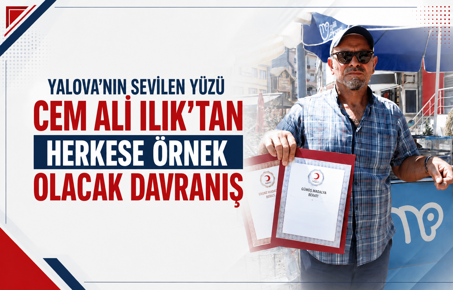 YALOVA’NIN SEVİLEN YÜZÜ CEM ALİ ILIK’TAN HERKESE ÖRNEK OLACAK DAVRANIŞ