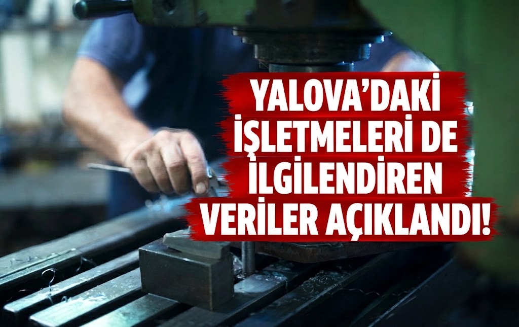 YALOVA'DAKİ İŞLETMELERİ DE İLGİLENDİREN VERİLER AÇIKLANDI!