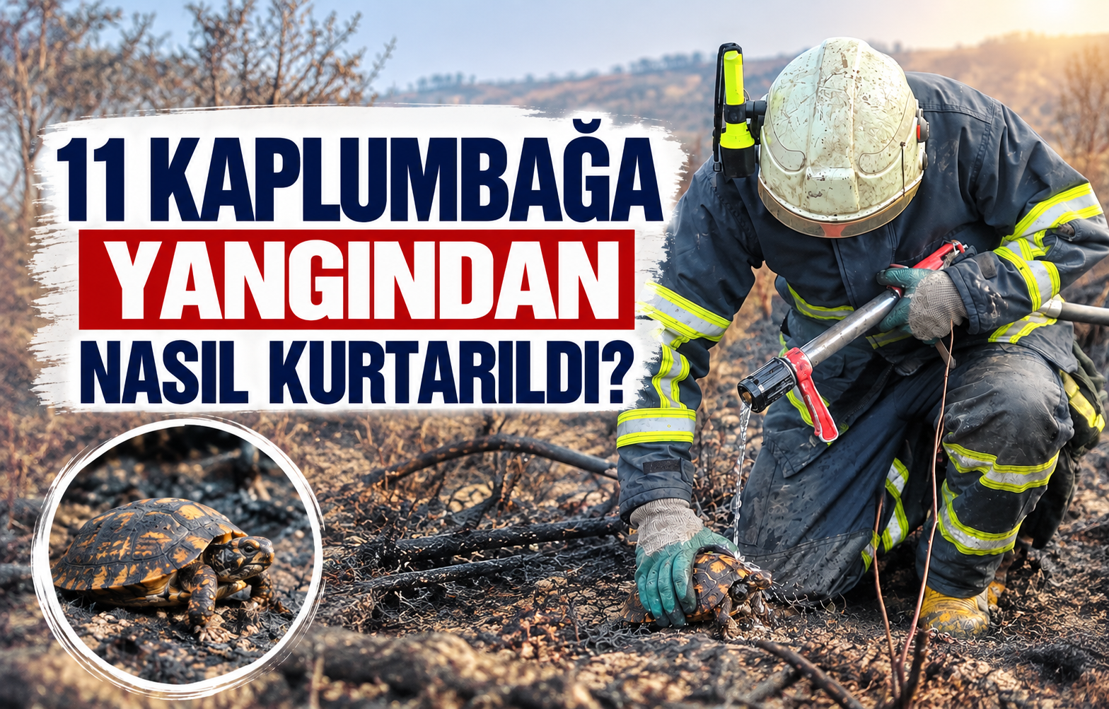 11 Kaplumbağa Yangından Nasıl Kurtarıldı?