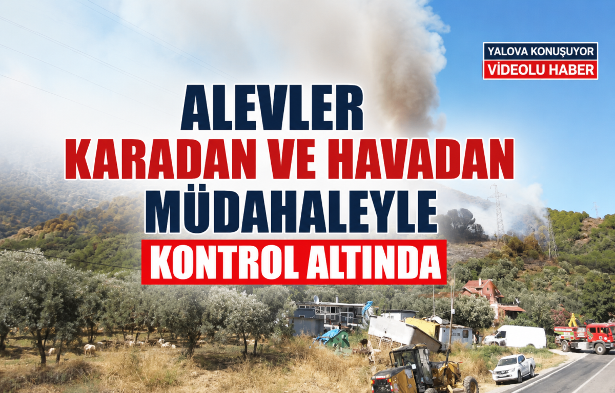 Alevler Karadan ve Havadan Müdahaleyle Kontrol Altında