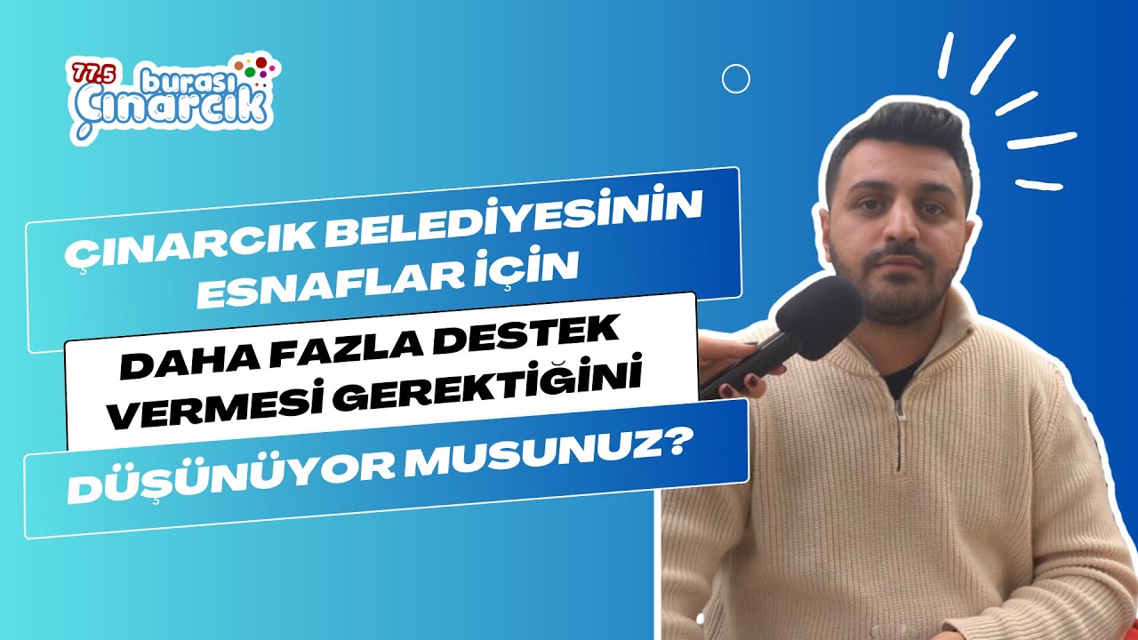 Çınarcık'ta esnafın belediyeden beklentisi net: