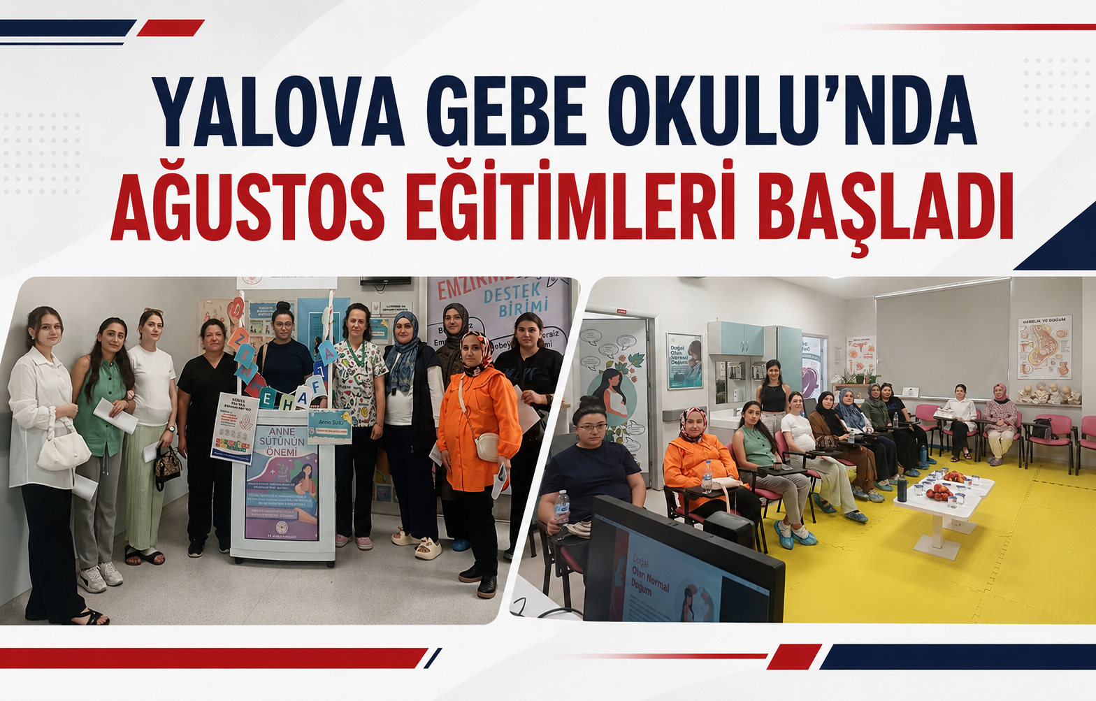 Yalova Gebe Okulu’nda Ağustos Eğitimleri Başladı