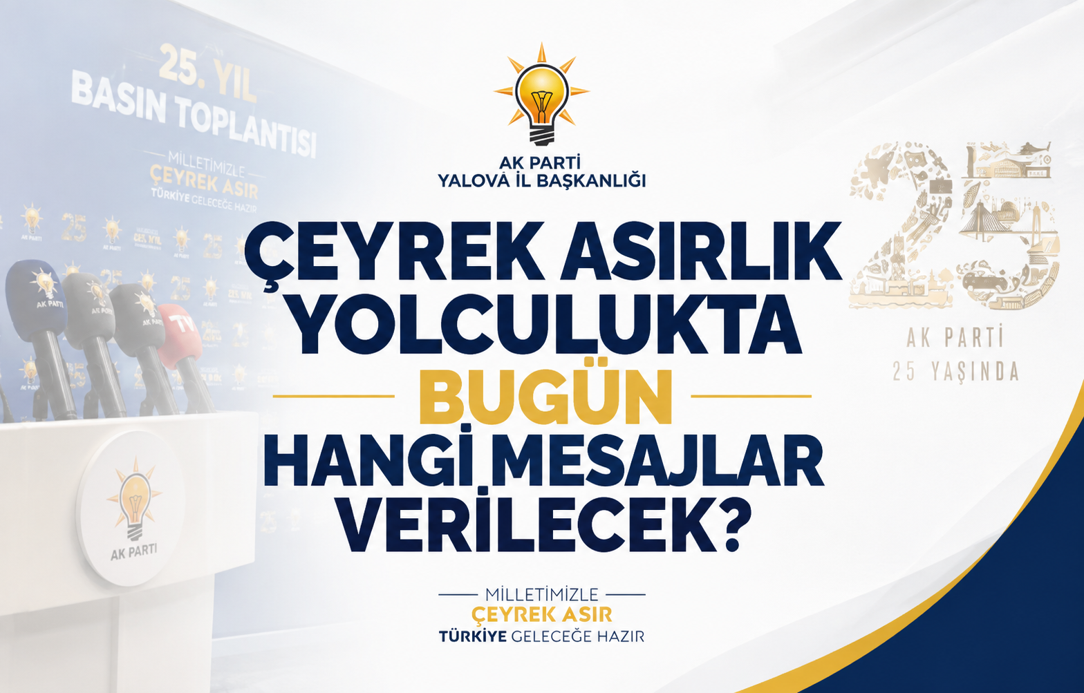 Çeyrek Asırlık Yolculukta Bugün Hangi Mesajlar Verilecek?