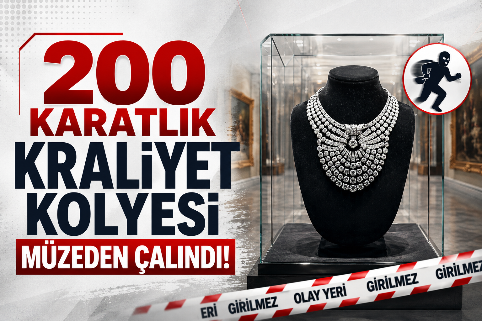 200 Karatlık Kraliyet Kolyesi Müzeden Çalındı!