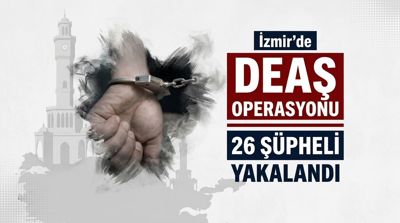 İzmir'de Şafak Vakti DEAŞ Operasyonu: 26 Şüpheli Yakalandı