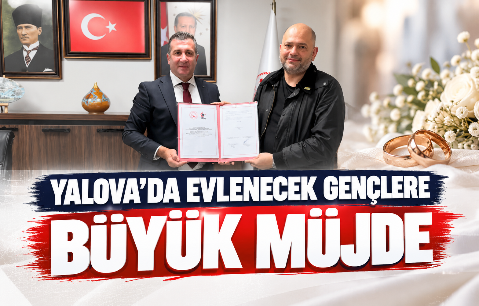 YALOVA'DA EVLENECEK GENÇLERE BÜYÜK MÜJDE!
