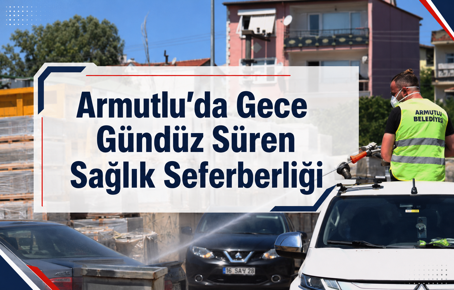 Armutlu’da Gece Gündüz Süren Sağlık Seferberliğini Keşfedin: Sokak Sokak İlaçlama Mesaisi