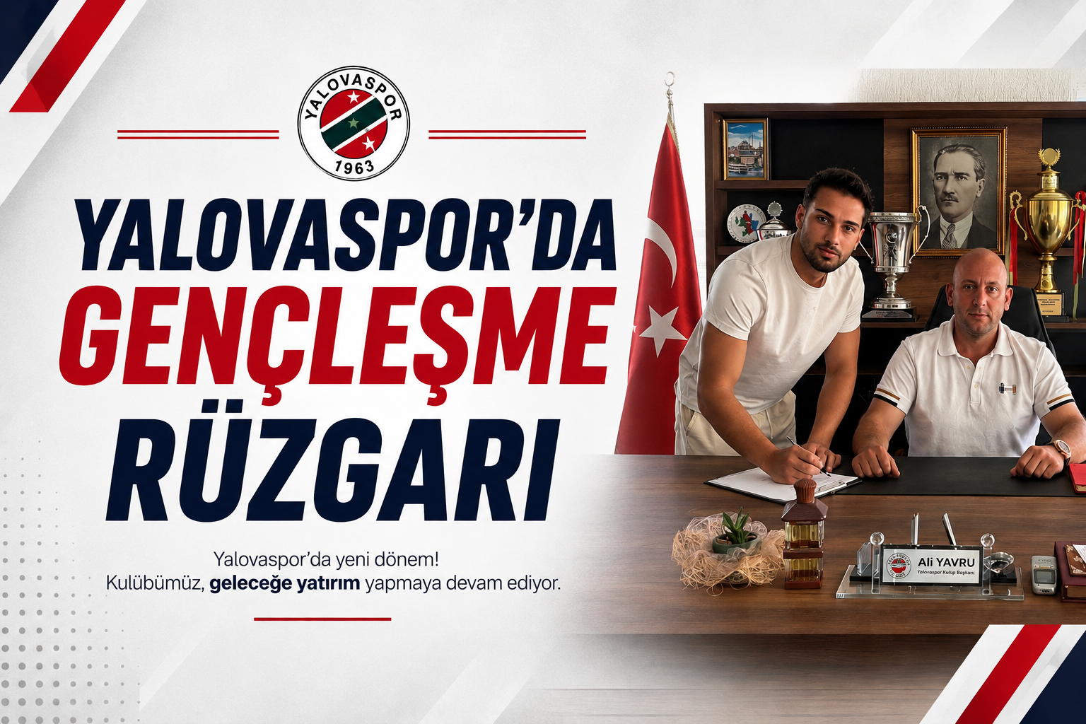 Yalovaspor'da Gençleşme Rüzgarı