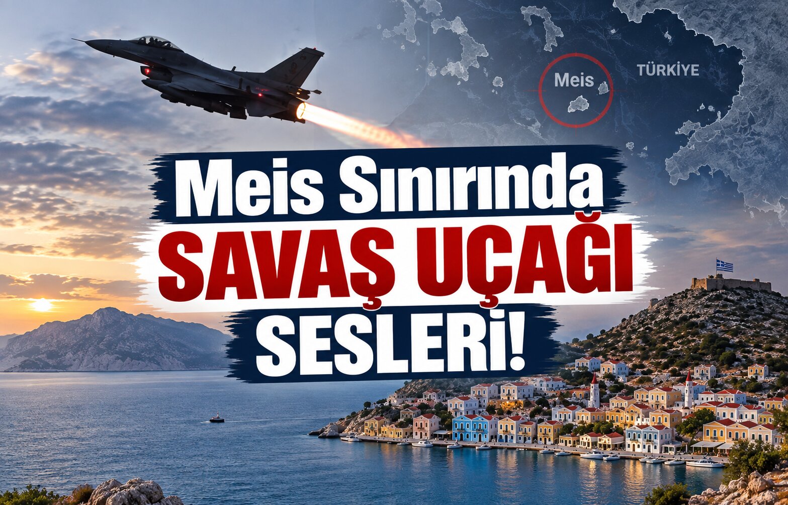 Meis Sınırında Savaş Uçağı Sesleri!