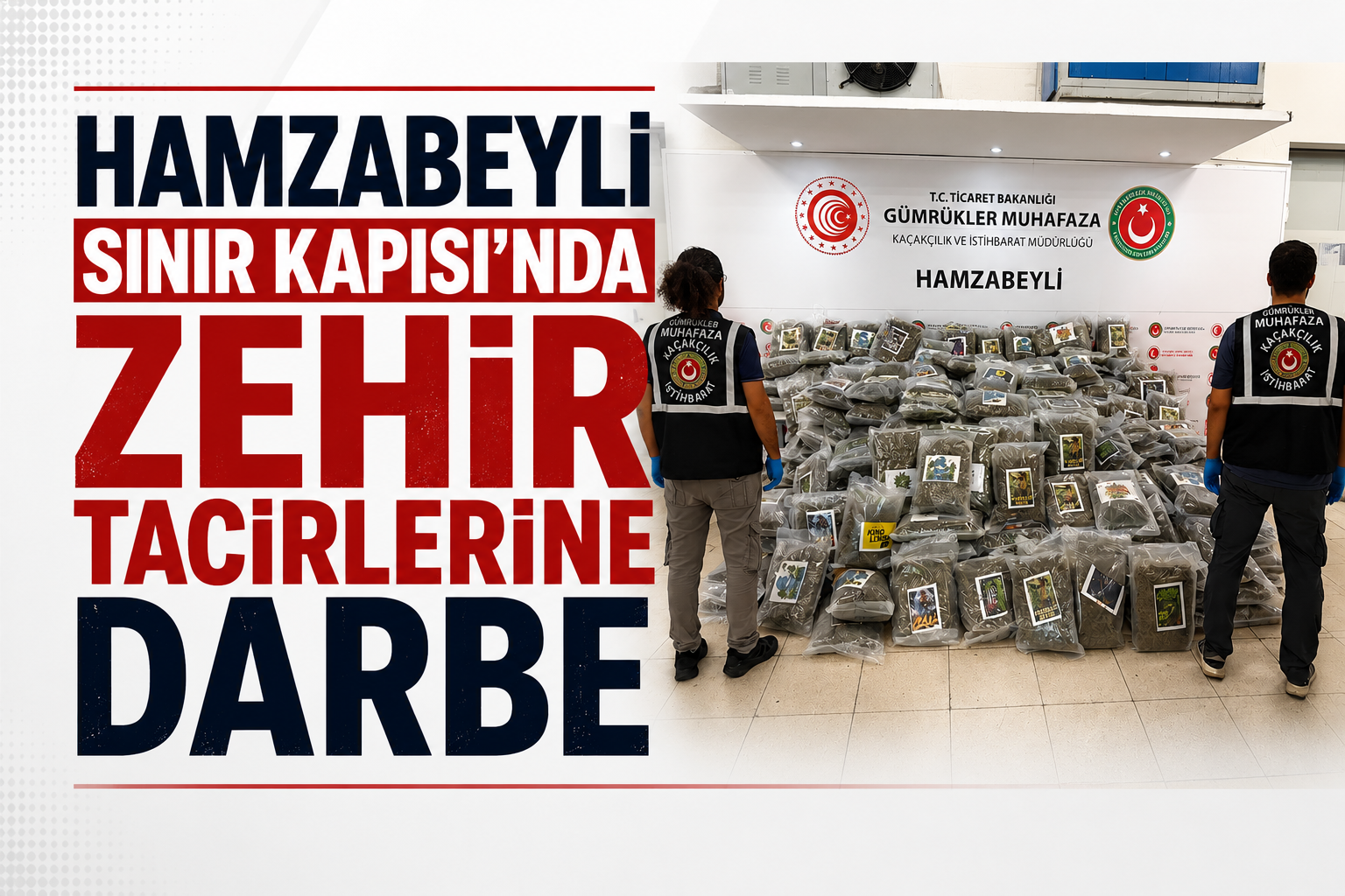 Hamzabeyli Sınır Kapısı'nda Zehir Tacirlerine Dev Darbe: Tırın İçine Gizlenen 287 Kilo Esrar Yakalandı