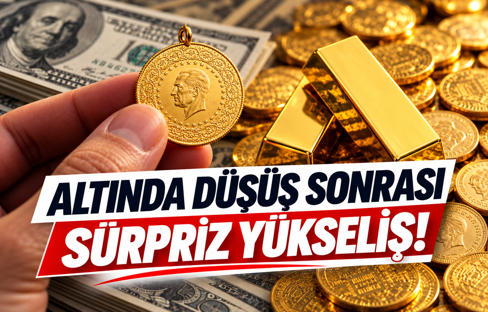 ALTINDA DÜŞÜŞ SONRASI SÜRPRİZ YÜKSELİŞ!