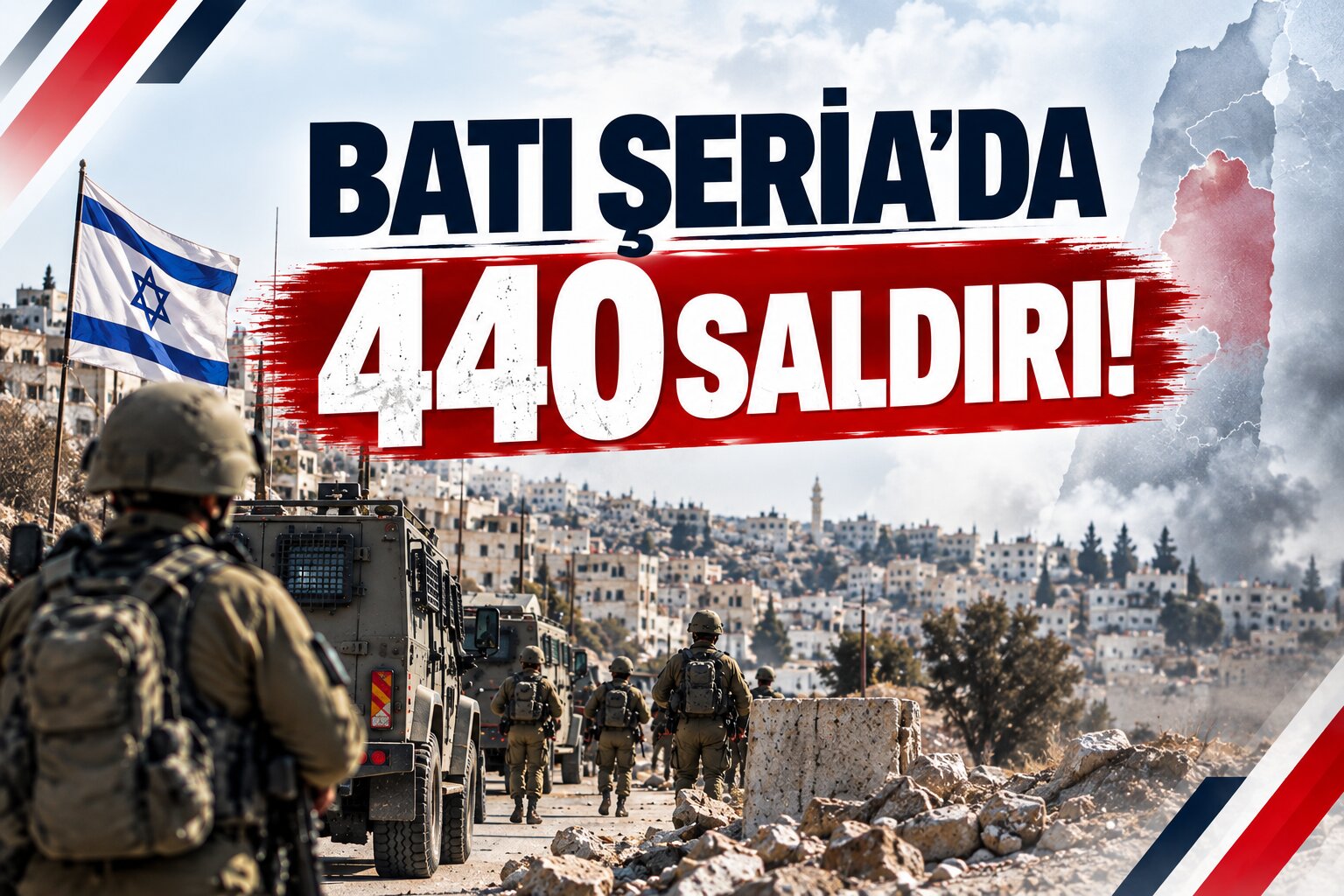 Batı Şeria'da 440 Saldırı!