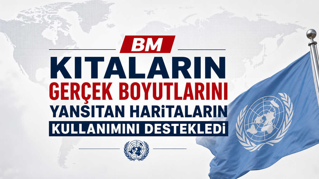 BM, kıtaların gerçek boyutlarını yansıtan haritaların kullanımını destekledi