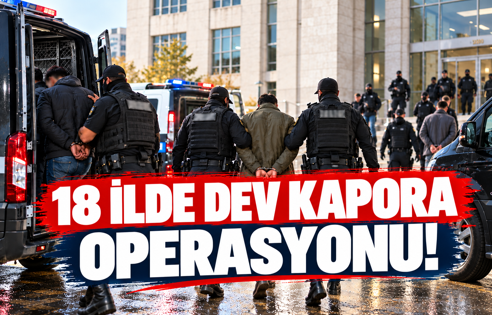 18 İLDE DEV KAPORA OPERASYONU!