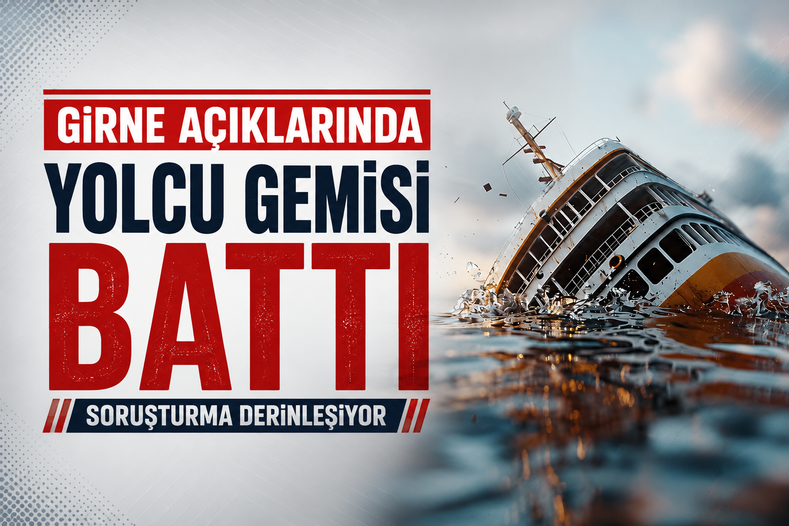 Girne Açıklarında Yolcu Gemisi Battı: Soruşturma Derinleşiyor