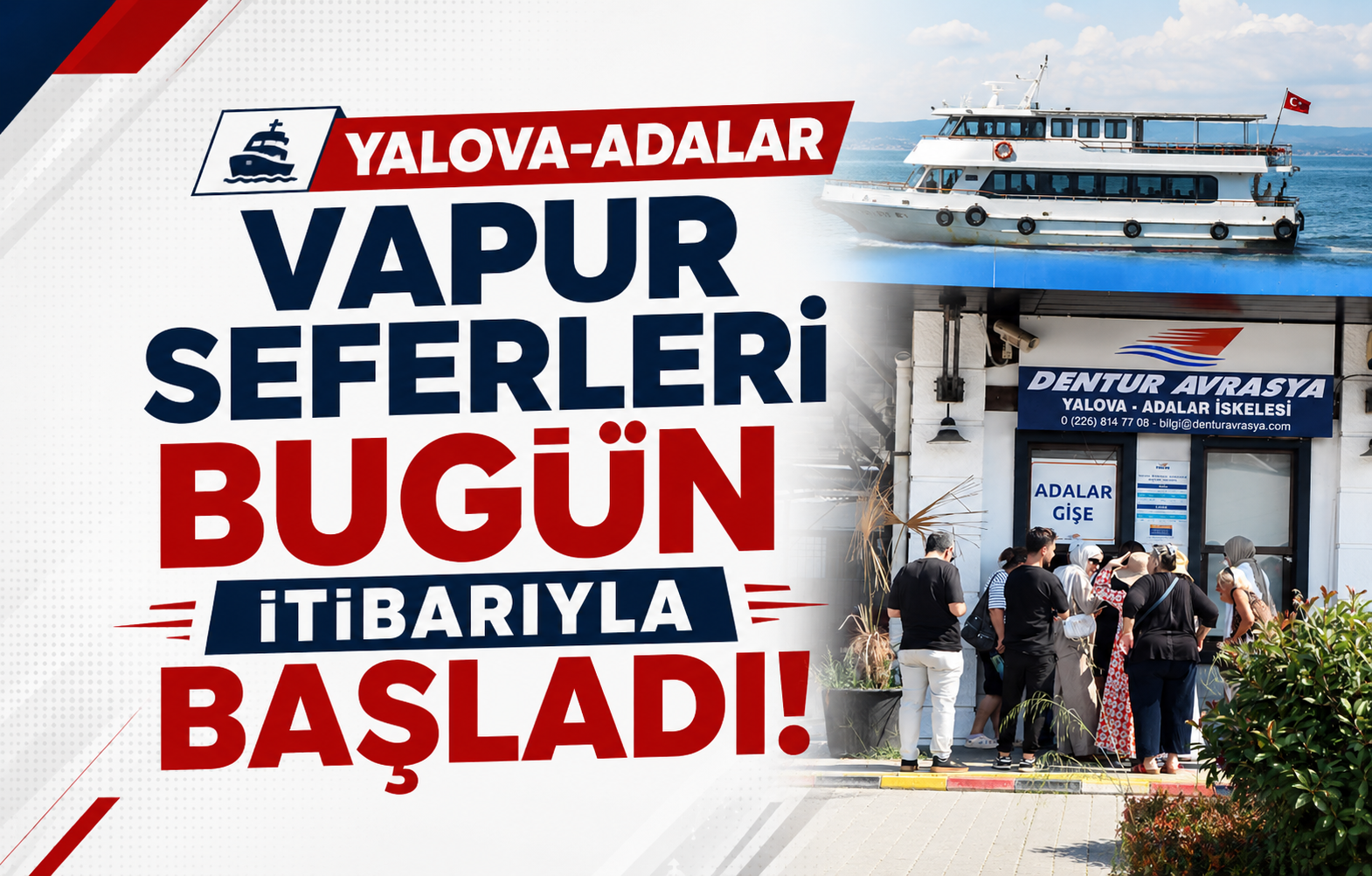 Hafta Sonu Nereye Gitsek Diyenler Dikkat: Yalova-Adalar Vapur Seferleri Bugün İtibarıyla Başladı!