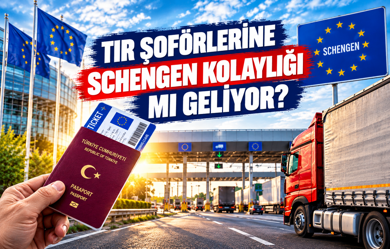 TIR ŞOFÖRLERİNE SCHENGEN KOLAYLIĞI MI GELİYOR?