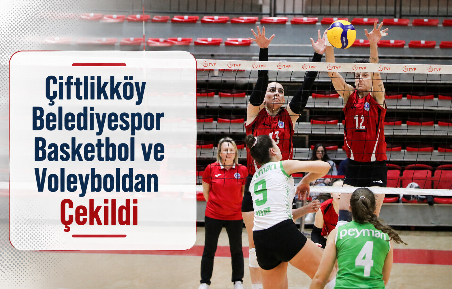 Çiftlikköy Belediyespor Basketbol ve Voleyboldan Çekildi