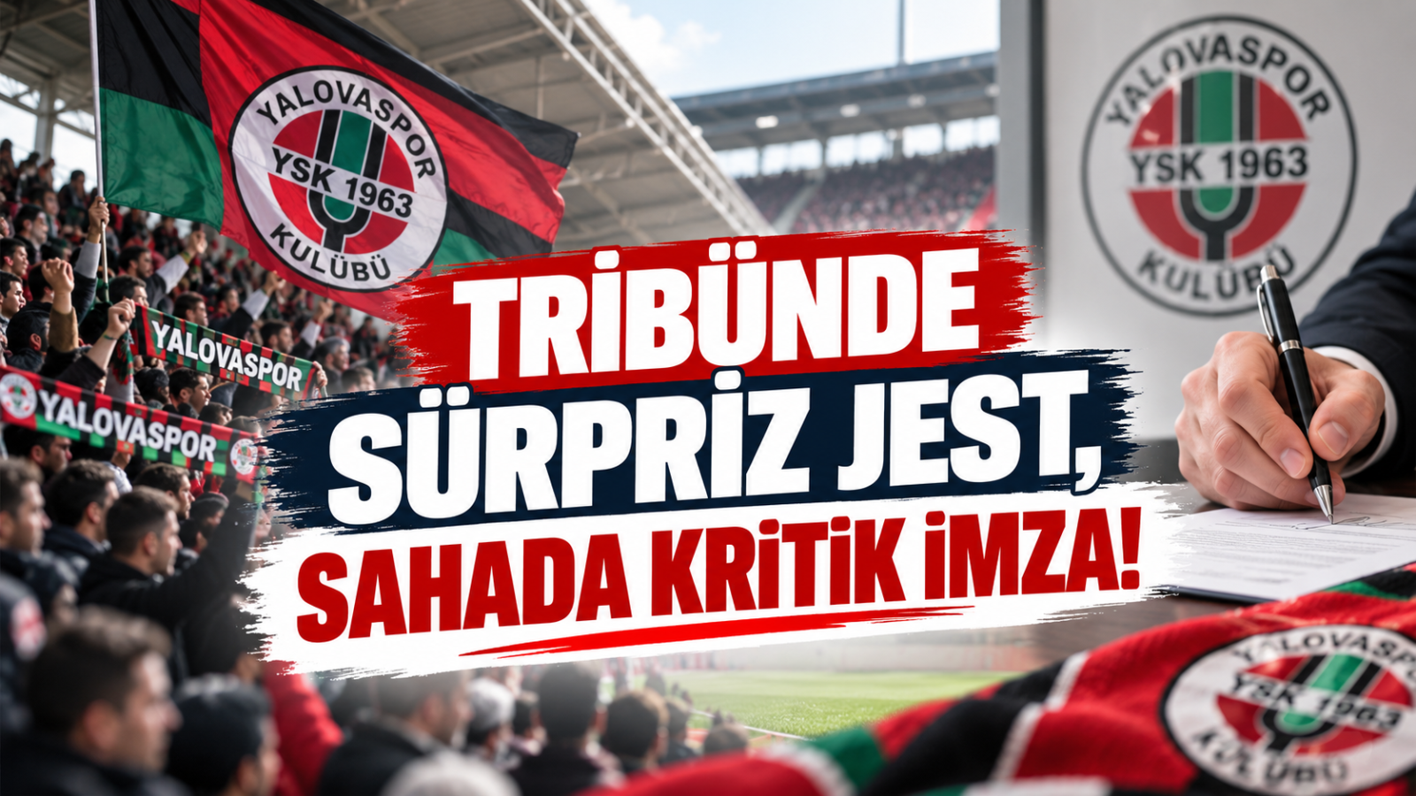 Tribünde Sürpriz Jest, Sahada Kritik İmza!