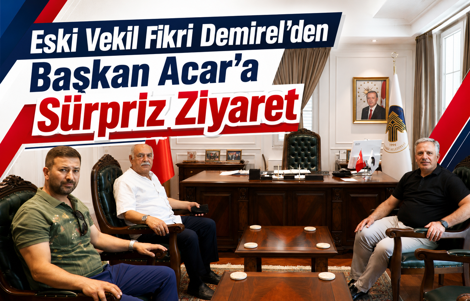 Eski Vekil Fikri Demirel’den Başkan Acar’a Sürpriz Ziyaret