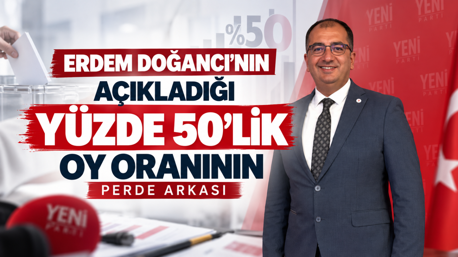 Yalova Siyasetinde Kartlar Yeniden Dağıtılıyor: Erdem Doğancı’nın Açıkladığı Yüzde 50’lik Oy Oranının Perde Arkası