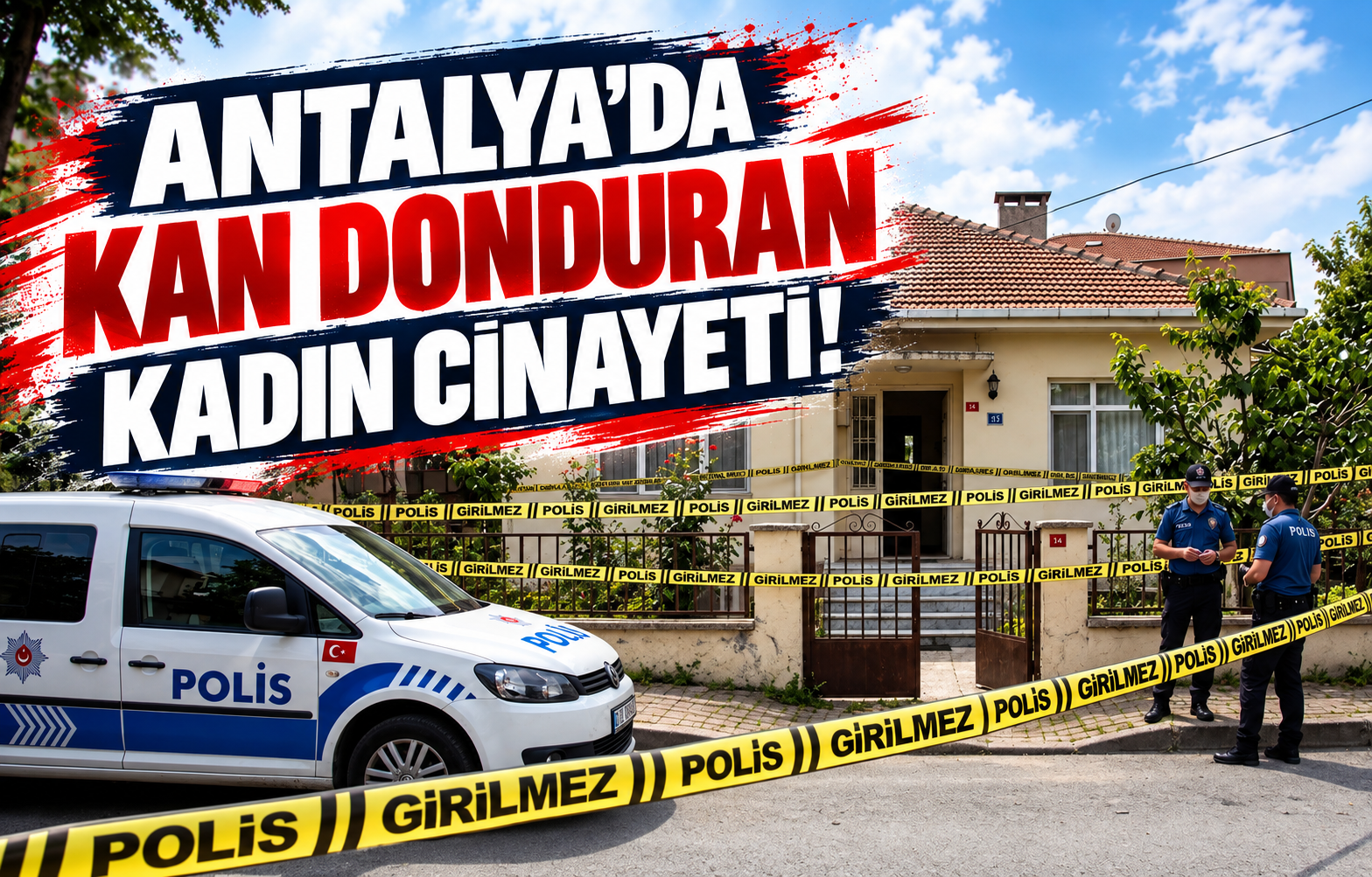 ANTALYA'DA KAN DONDURAN KADIN CİNAYETİ!