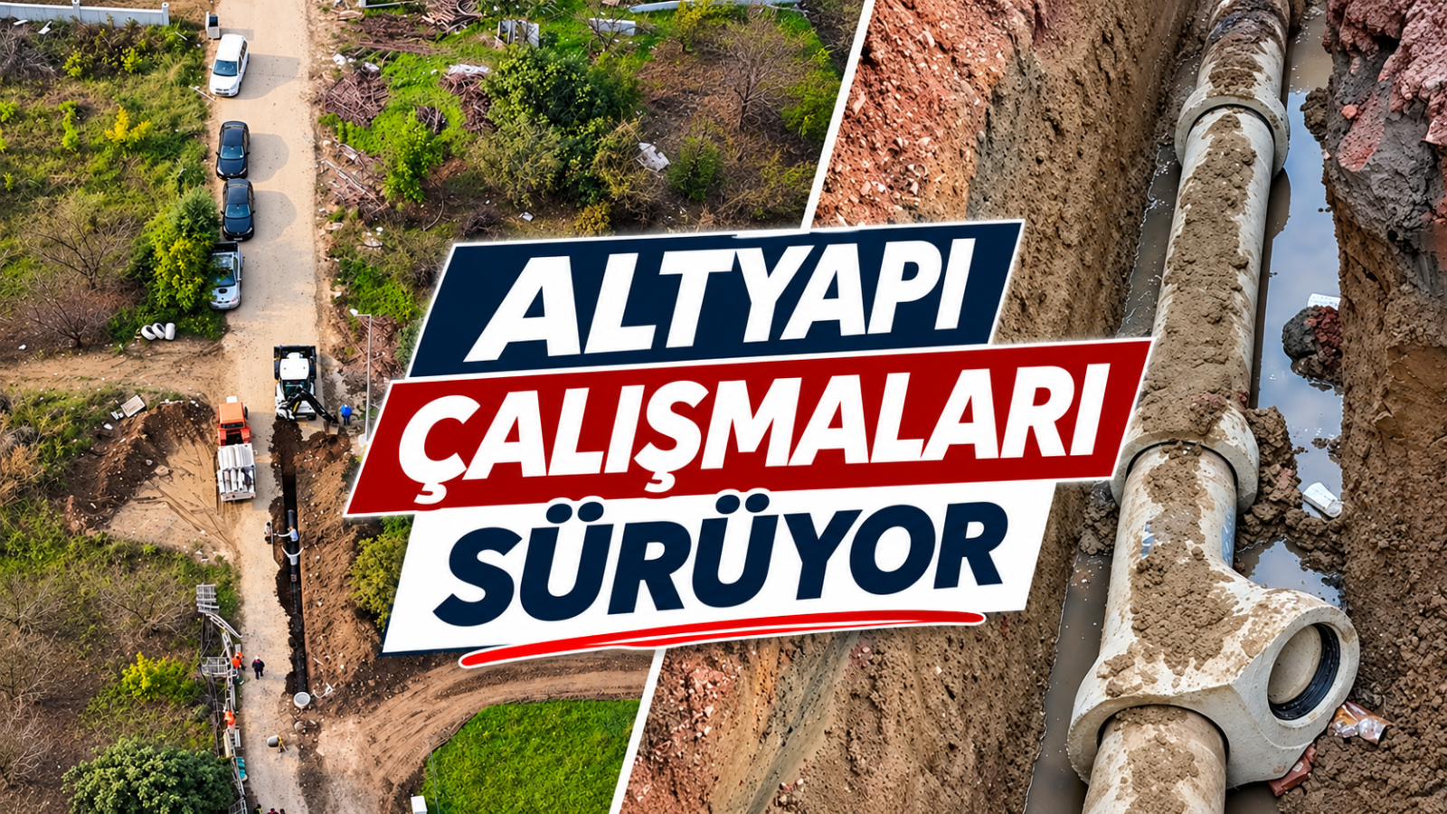 ALTYAPI ÇALIŞMALARI SÜRÜYOR
