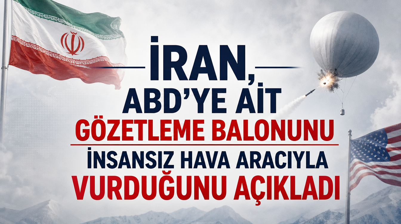 İran, Erbil’de ABD’ye ait gözetleme balonunu insansız hava aracıyla vurduğunu açıkladı
