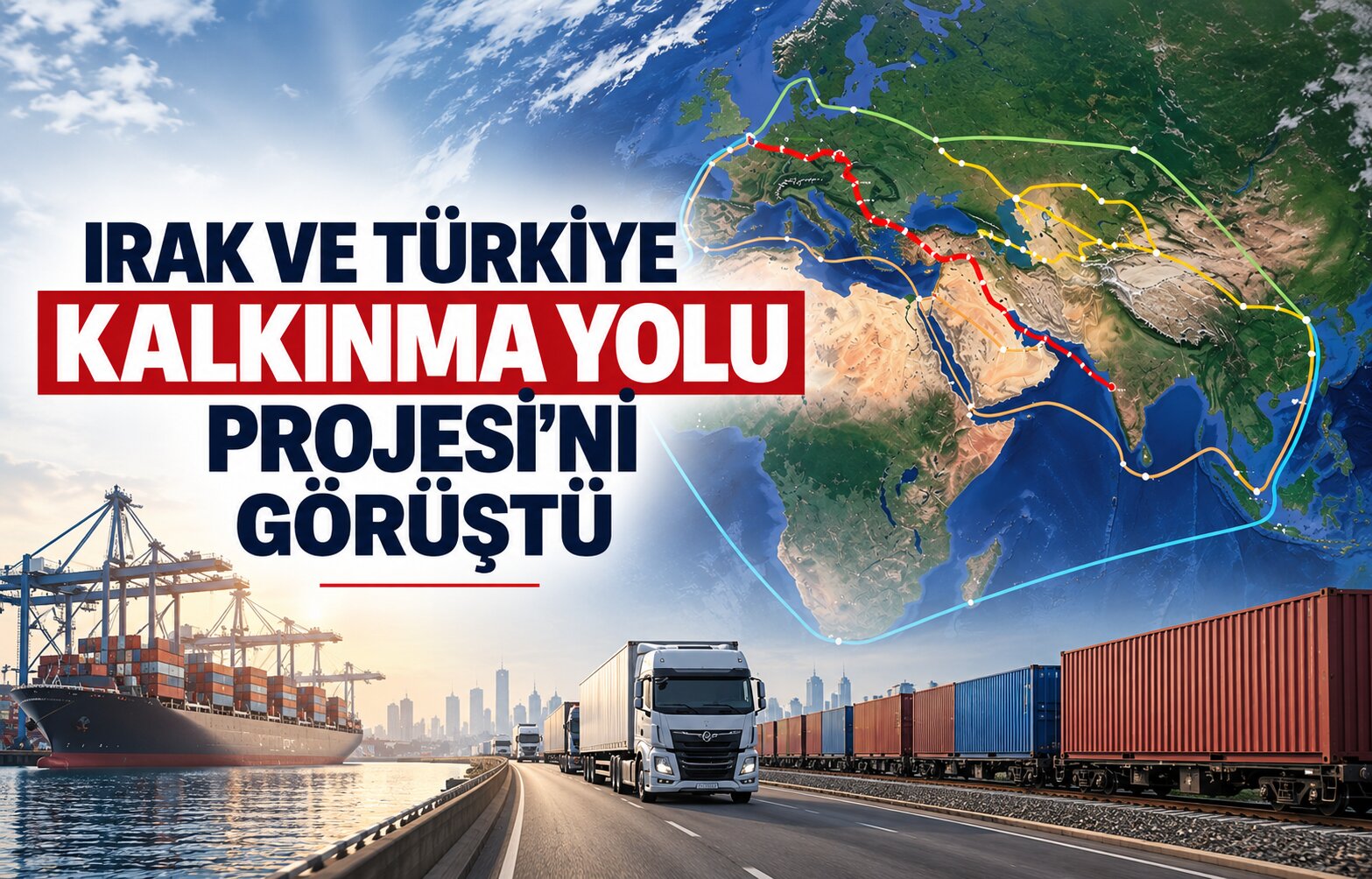 Irak ve Türkiye Ortak İş Birliğini ve Kalkınma Yolu Projesi’ni Görüştü