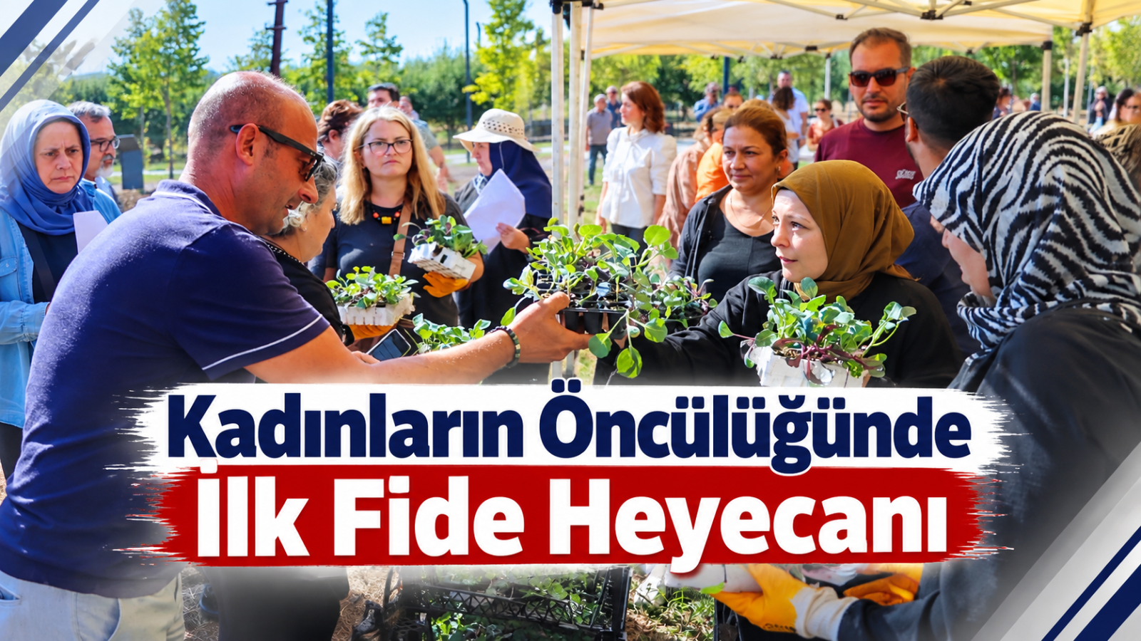 Kadınların Öncülüğünde İlk Fide Heyecanı
