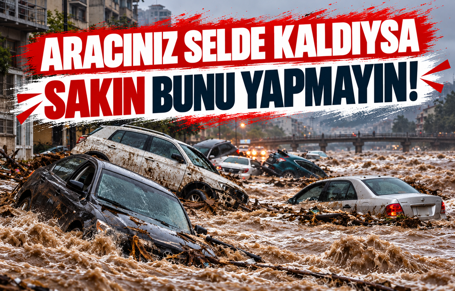 ARACINIZ SELDE KALDIYSA SAKIN BUNU YAPMAYIN!