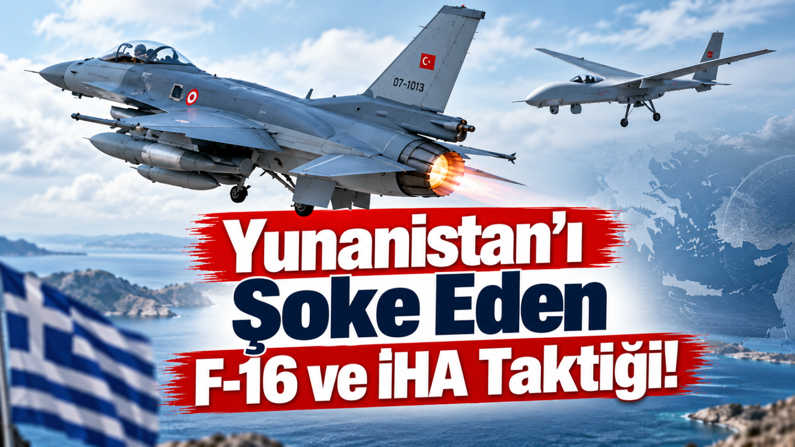 Yunanistan'ı Şoke Eden F-16 ve İHA Taktiği!