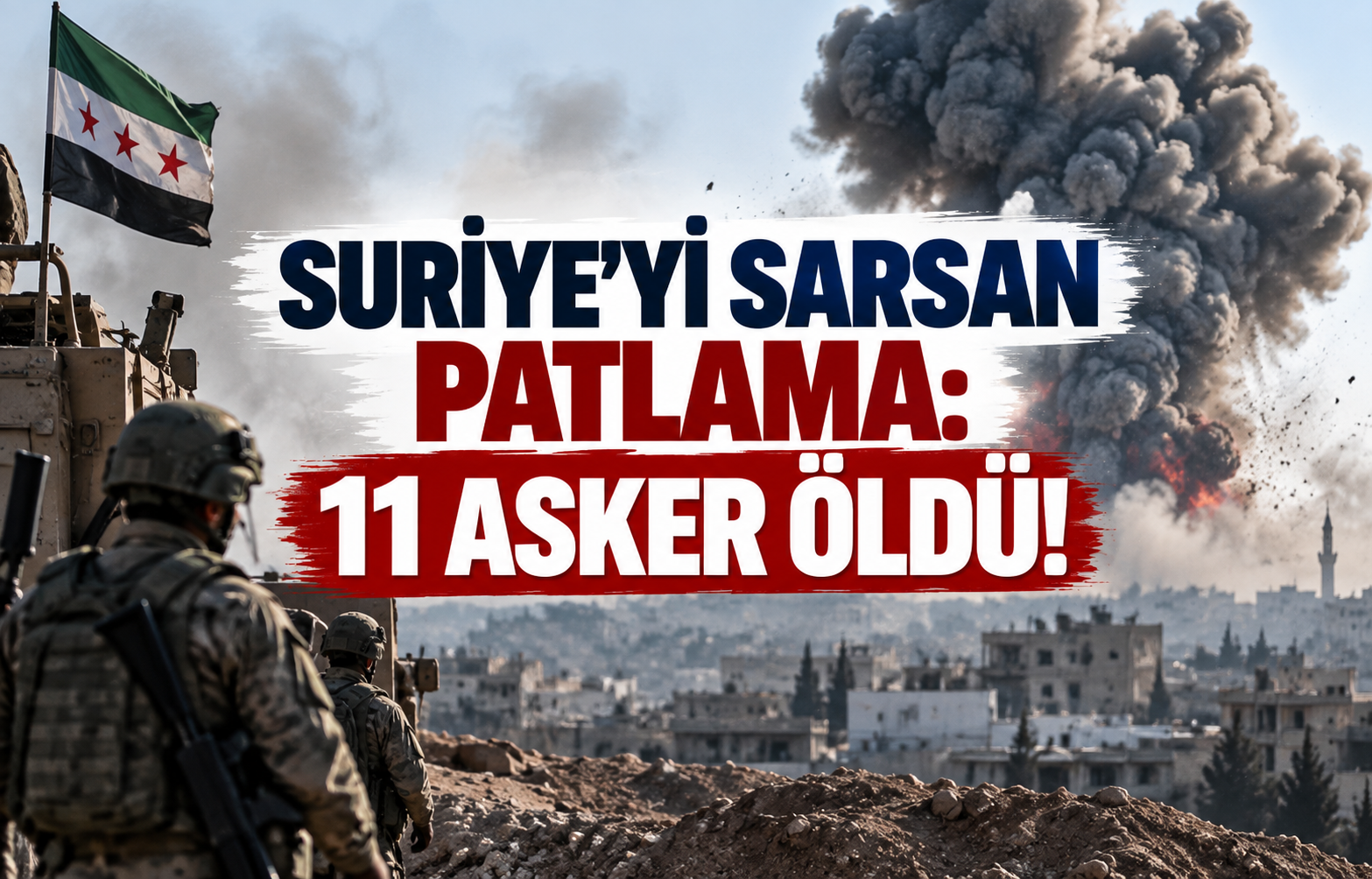Suriye'de Askeri Cephanelik Havaya Uçtu: 11 Ölü!
