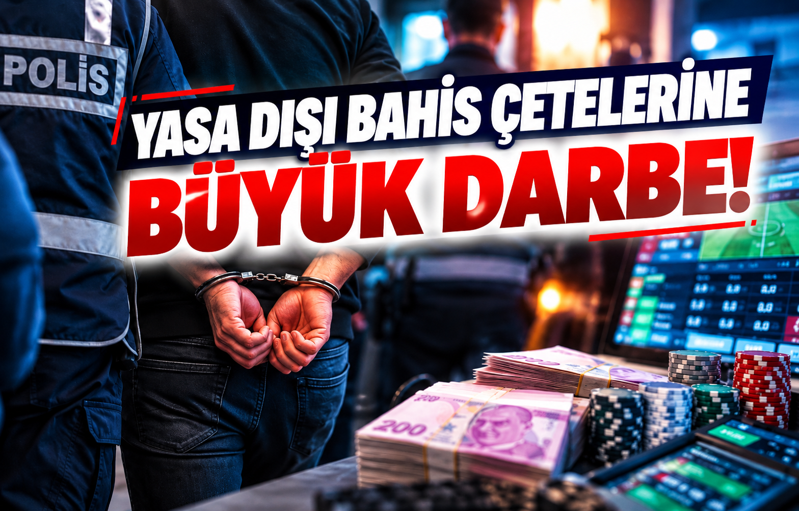 YASA DIŞI BAHİS ÇETELERİNE BÜYÜK DARBE!